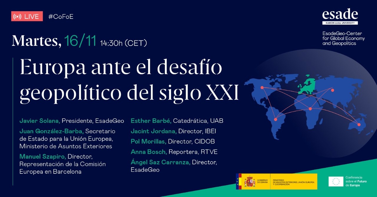 Marco español de consultas ciudadanas: “Europa ante el desafío geopolítico  del siglo XXI”